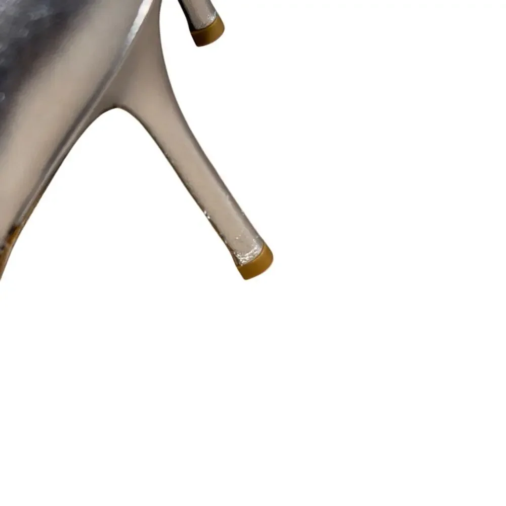 Stuart Weitzman Tasha Mesh Pumps Silver Size 10N